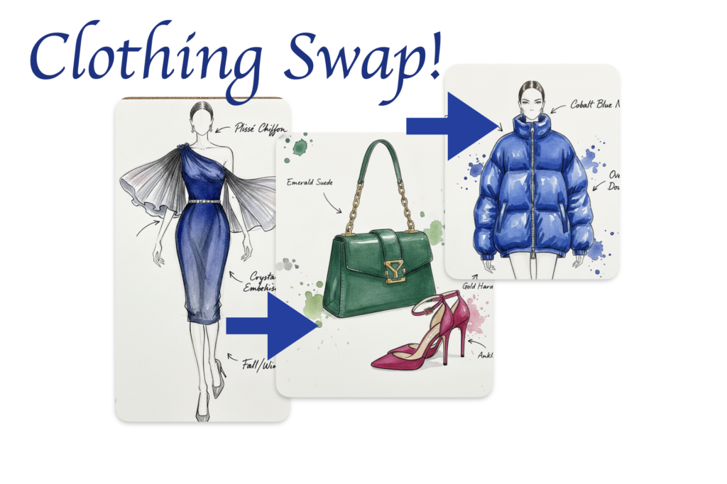 Need to remix your wardrobe? Come to our clothing swap! 
Learn more